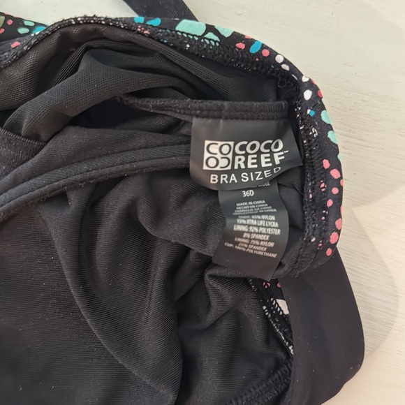 🔥🔥🔥 Coco Reef Ultra Fit Bra Sized Underwire Printed Tankini Top - 36D - Picture 5 of 5